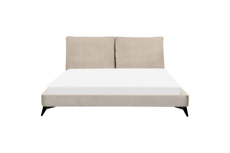 Säng med lamellram Melle - Taupe/Manchestertyg, 180x200 cm - Möbler - Sovrum - Sängram & sängstomme