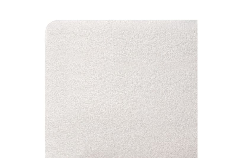 Säng med lamellram Melle - Vit, Svart/Bouclé, 160x200 cm - Möbler - Sovrum - Sängram & sängstomme
