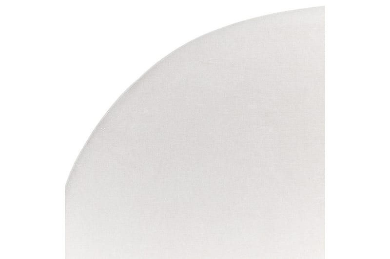 Säng med lamellram Millay - Vit, ljust trä, svart/Polyester, 180x200 cm - Möbler - Sovrum - Sängram & sängstomme