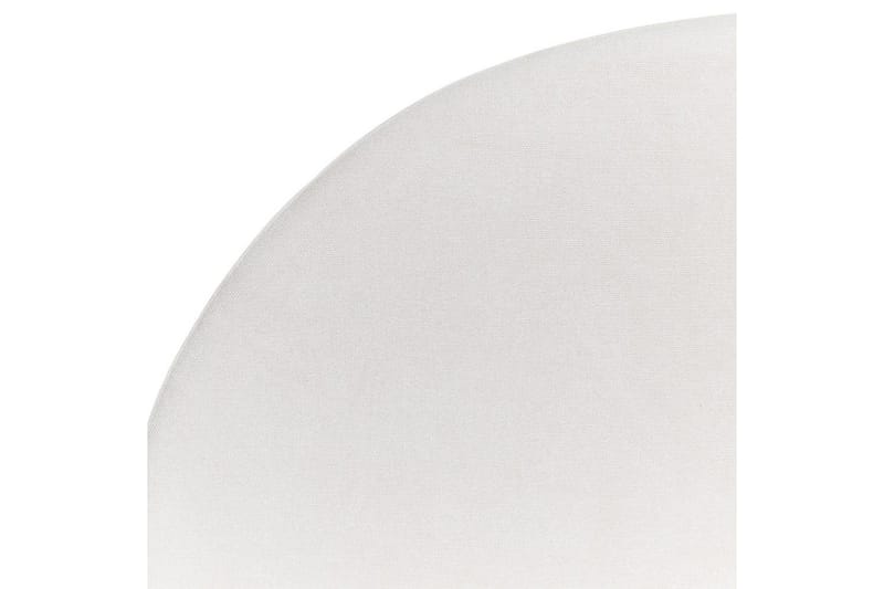 Säng med lamellram Millay - Vit, ljust trä, svart/Polyester, 180x200 cm - Möbler - Sovrum - Sängram & sängstomme