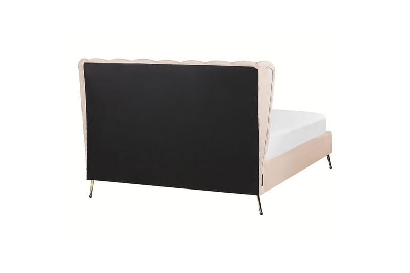Säng med lamellram Miribel - Beige, guld, 140x200 cm - Möbler - Sovrum - Sängram & sängstomme