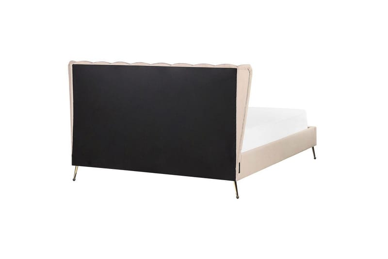 Säng med lamellram Miribel - Beige, guld, 160x200 cm - Möbler - Sovrum - Sängram & sängstomme