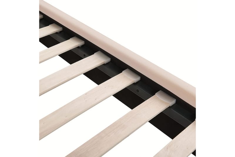 Säng med lamellram Miribel - Beige, guld, 160x200 cm - Möbler - Sovrum - Sängram & sängstomme