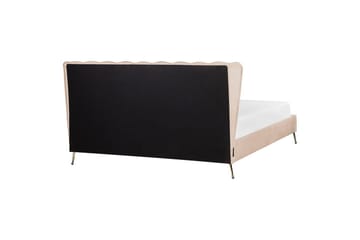 Säng med lamellram Miribel - Beige, guld, 180x200 cm - Möbler - Sovrum - Sängram & sängstomme