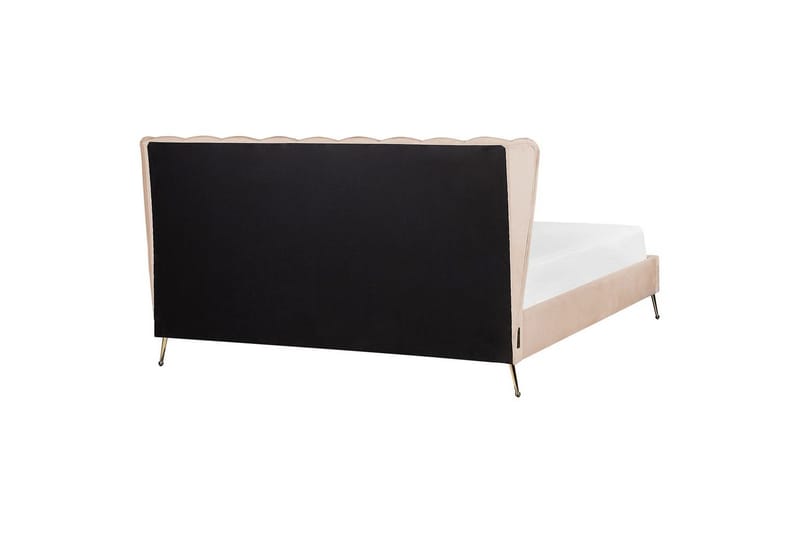 Säng med lamellram Miribel - Beige, guld, 180x200 cm - Möbler - Sovrum - Sängram & sängstomme