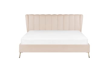 Säng med lamellram Miribel - Beige, guld, 180x200 cm - Möbler - Sovrum - Sängram & sängstomme