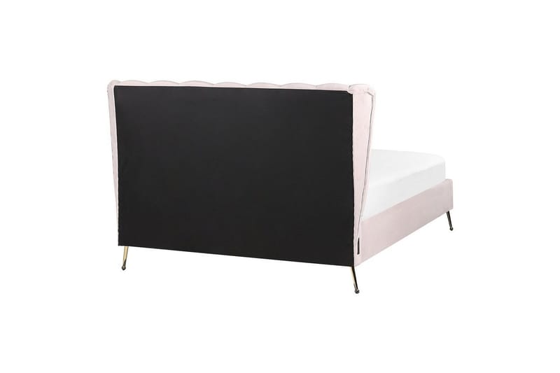 Säng med lamellram Miribel - Rosa, guld, 140x200 cm - Möbler - Sovrum - Sängram & sängstomme