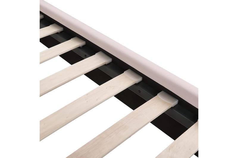 Säng med lamellram Miribel - Rosa, guld, 140x200 cm - Möbler - Sovrum - Sängram & sängstomme