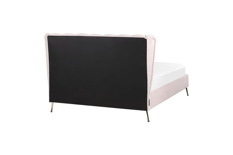 Säng med lamellram Miribel - Rosa, guld, 140x200 cm - Möbler - Sovrum - Sängram & sängstomme