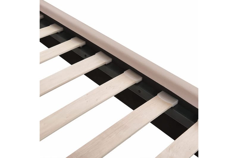 Säng med lamellram Miribel - Taupe, guld, 140x200 cm - Möbler - Sovrum - Sängram & sängstomme