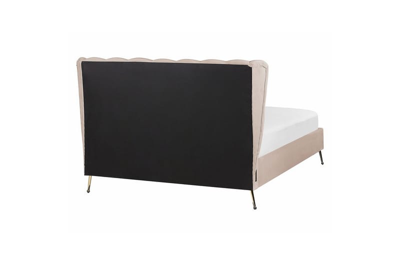 Säng med lamellram Miribel - Taupe, guld, 140x200 cm - Möbler - Sovrum - Sängram & sängstomme