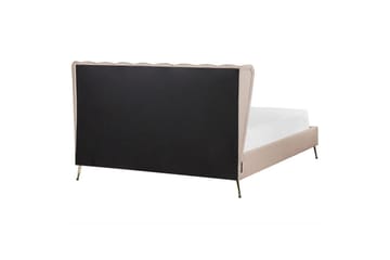 Säng med lamellram Miribel - Taupe, guld, 160x200 cm - Möbler - Sovrum - Sängram & sängstomme
