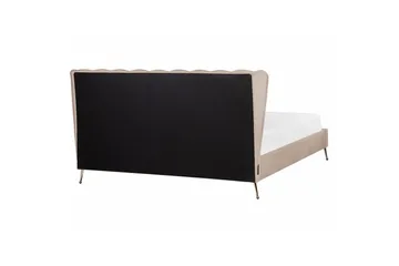 Säng med lamellram Miribel - Taupe, guld, 180x200 cm - Möbler - Sovrum - Sängram & sängstomme