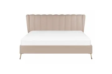 Säng med lamellram Miribel - Taupe, guld, 180x200 cm - Möbler - Sovrum - Sängram & sängstomme
