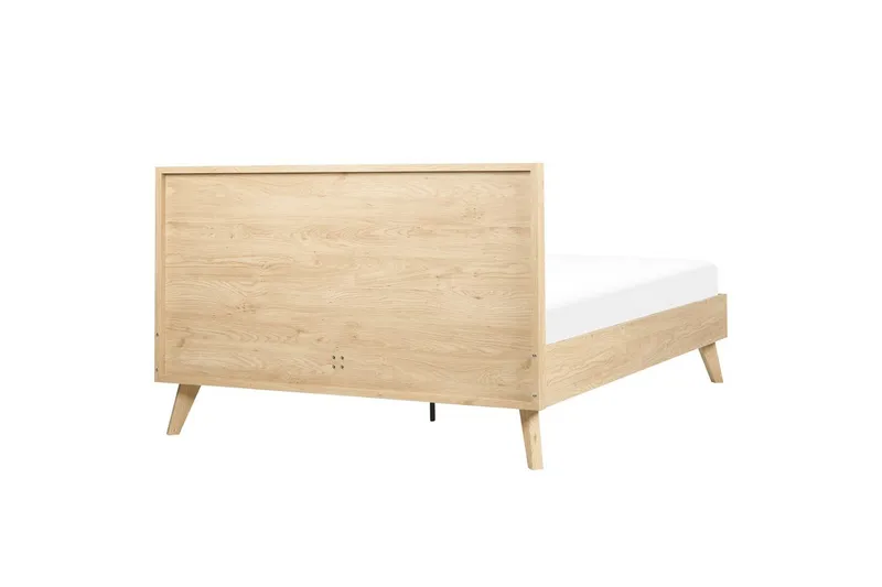 Säng med lamellram Monpazier - Ljus trä, 140x200 cm - Möbler - Sovrum - Sängram & sängstomme