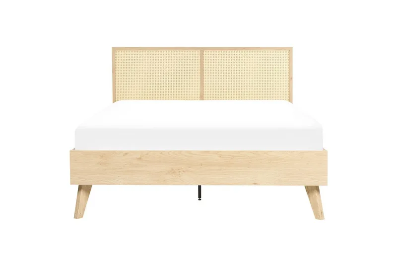 Säng med lamellram Monpazier - Ljus trä, 140x200 cm - Möbler - Sovrum - Sängram & sängstomme