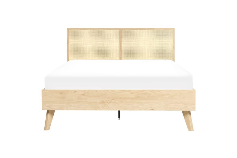 Säng med lamellram Monpazier - Ljus trä, 140x200 cm - Möbler - Sovrum - Sängram & sängstomme