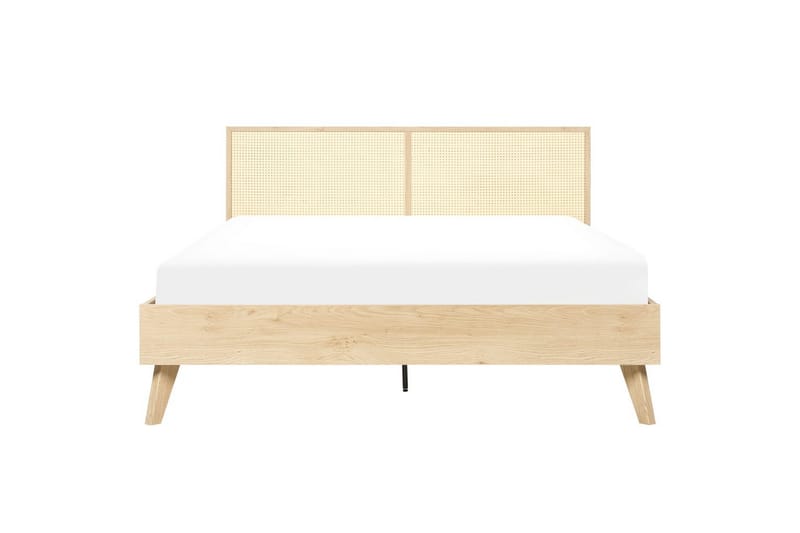 Säng med lamellram Monpazier - Ljus trä, 160x200 cm - Möbler - Sovrum - Sängram & sängstomme