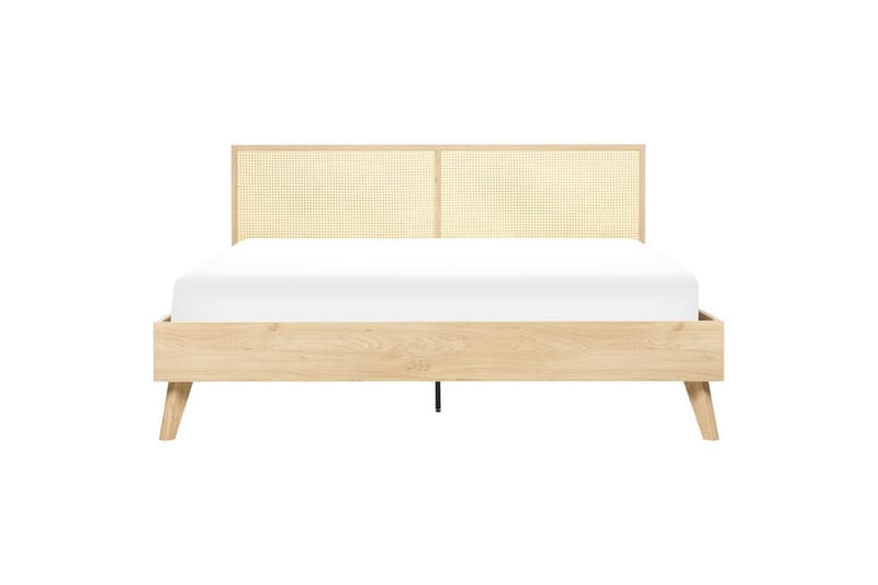 Säng med lamellram Monpazier - Ljus trä, 180x200 cm - Möbler - Sovrum - Sängram & sängstomme