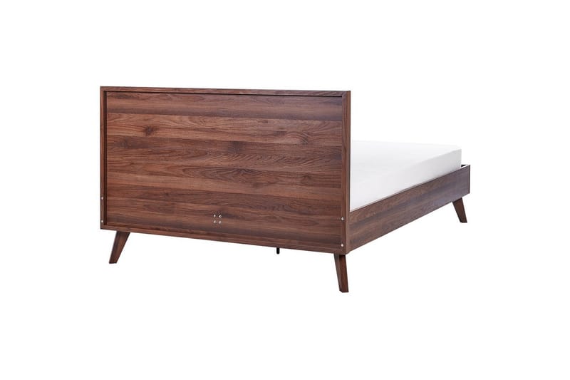 Säng med lamellram Monpazier - Mörkt trä, 140x200 cm - Möbler - Sovrum - Sängram & sängstomme