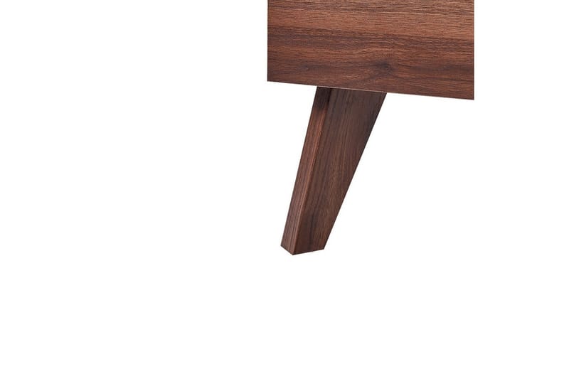 Säng med lamellram Monpazier - Mörkt trä, 140x200 cm - Möbler - Sovrum - Sängram & sängstomme