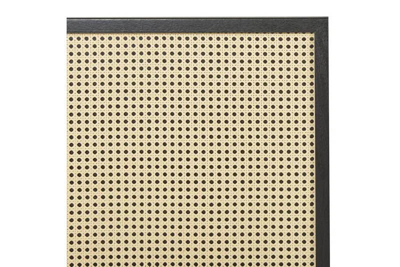 Säng med lamellram Monpazier - Svart, ljust trä, 140x200 cm - Möbler - Sovrum - Sängram & sängstomme