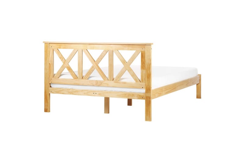 Säng med lamellram Tannay - Ljus trä, 140x200 cm - Möbler - Sovrum - Sängram & sängstomme