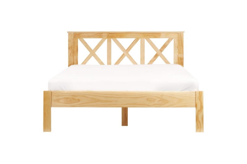 Säng med lamellram Tannay - Ljus trä, 140x200 cm - Möbler - Sovrum - Sängram & sängstomme