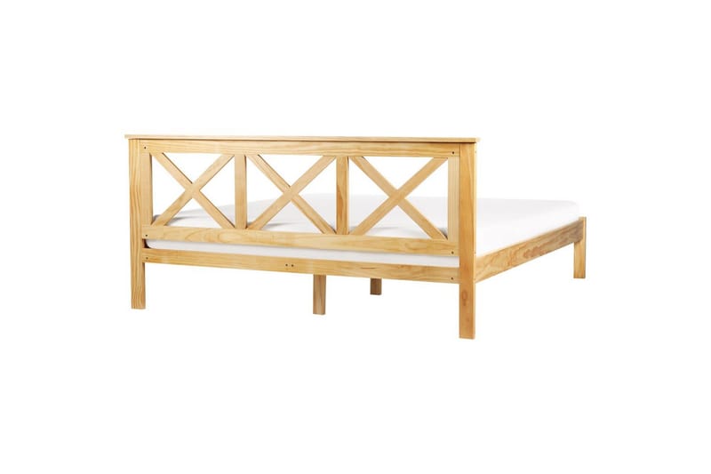 Säng med lamellram Tannay - Ljus trä, 180x200 cm - Möbler - Sovrum - Sängram & sängstomme