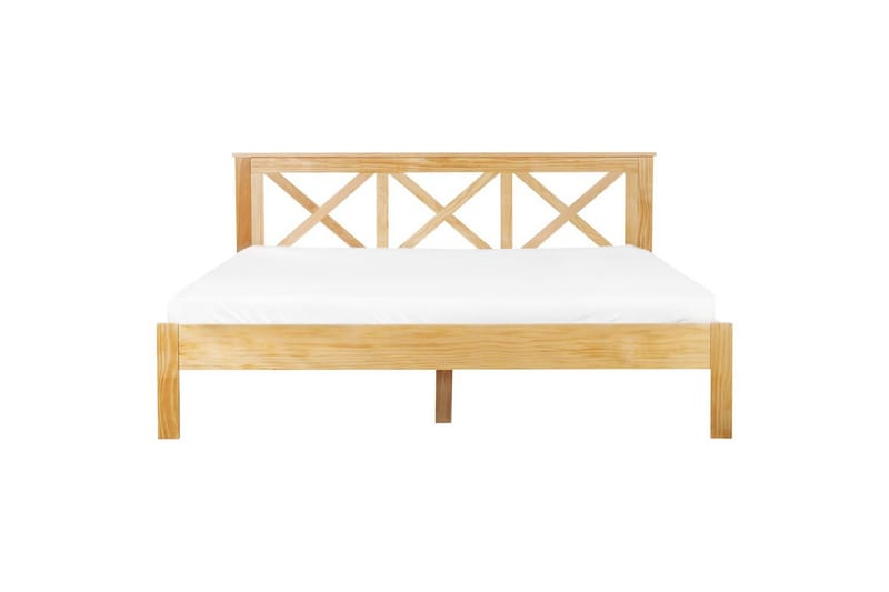Säng med lamellram Tannay - Ljus trä, 180x200 cm - Möbler - Sovrum - Sängram & sängstomme