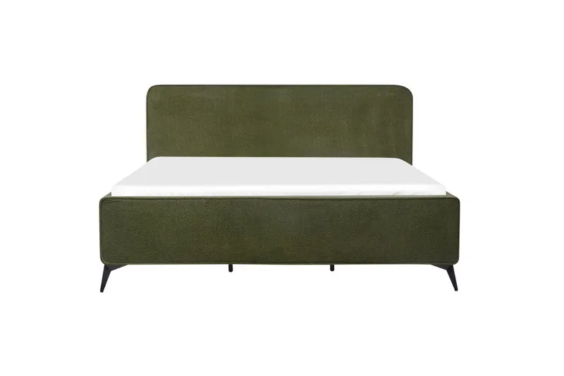 Säng med lamellram Valognes - Grön, Svart, 180x200 cm - Möbler - Sovrum - Sängram & sängstomme