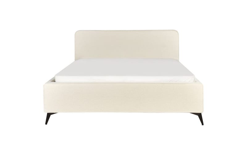 Säng med lamellram Valognes - Krämvit, Svart, 180x200 cm - Möbler - Sovrum - Sängram & sängstomme