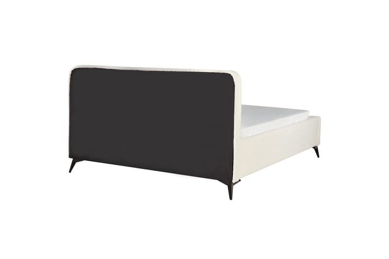 Säng med lamellram Valognes - Krämvit, Svart, 180x200 cm - Möbler - Sovrum - Sängram & sängstomme