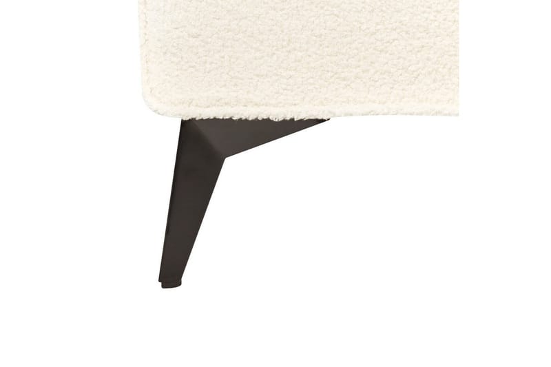 Säng med lamellram Valognes - Krämvit, Svart, 180x200 cm - Möbler - Sovrum - Sängram & sängstomme