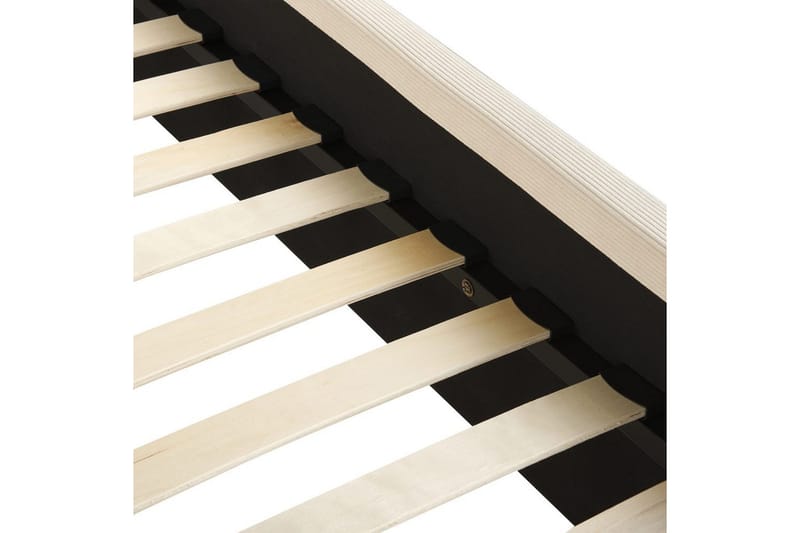 Säng med lamellram Valognes - Ljusbeige, svart, 160x200 cm - Möbler - Sovrum - Sängram & sängstomme