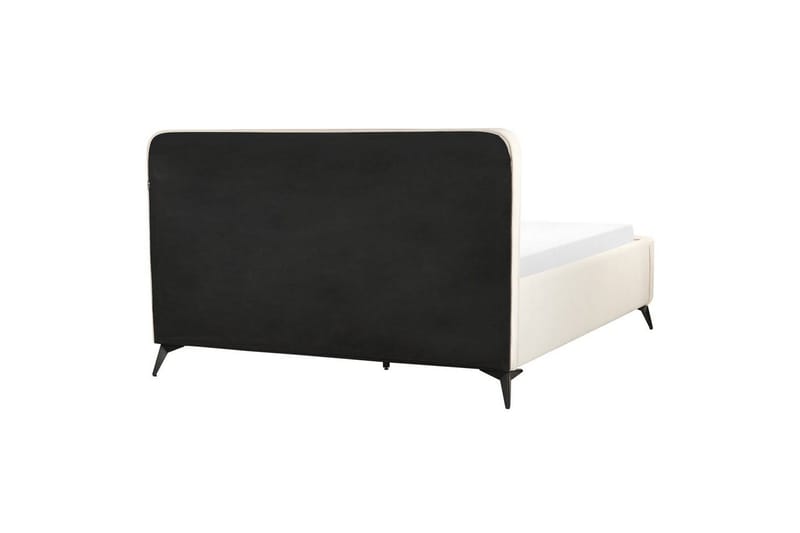 Säng med lamellram Valognes - Ljusbeige, svart, 160x200 cm - Möbler - Sovrum - Sängram & sängstomme