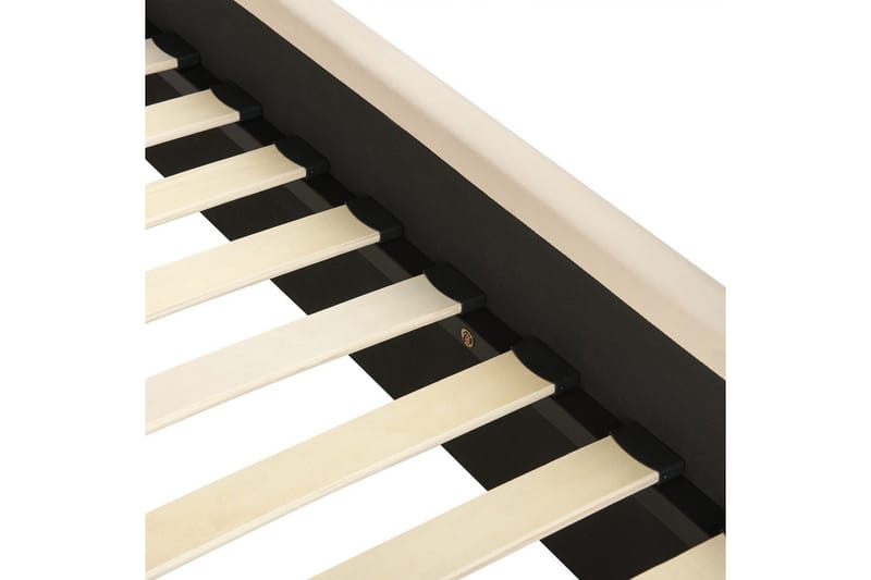 Säng med lamellram Valognes - Taupe, svart, 160x200 cm - Möbler - Sovrum - Sängram & sängstomme