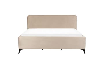 Säng med lamellram Valognes - Taupe, svart, 180x200 cm - Möbler - Sovrum - Sängram & sängstomme