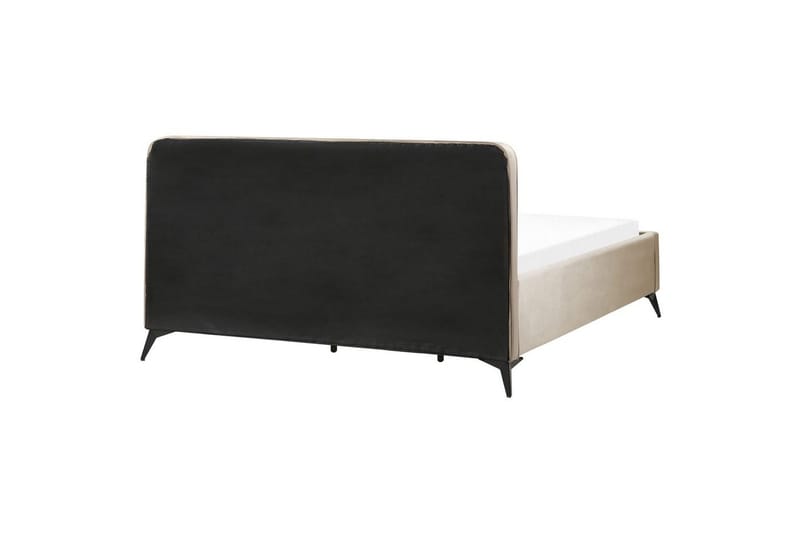 Säng med lamellram Valognes - Taupe, svart, 180x200 cm - Möbler - Sovrum - Sängram & sängstomme