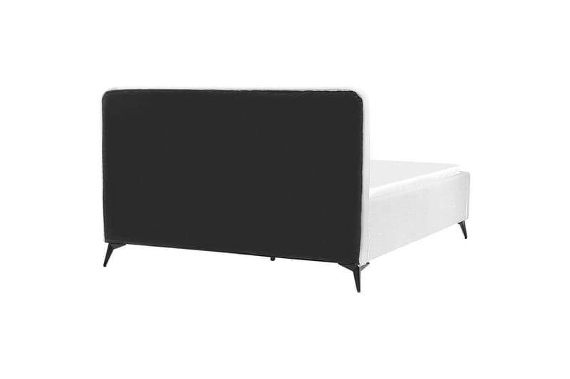 Säng med lamellram Valognes - Vit, Svart, 160x200 cm - Möbler - Sovrum - Sängram & sängstomme