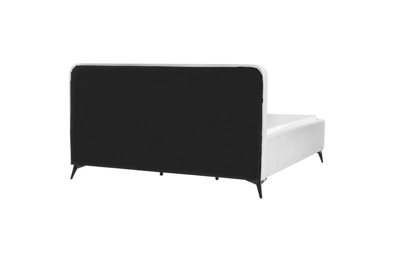 Säng med lamellram Valognes - Vit, Svart, 180x200 cm - Möbler - Sovrum - Sängram & sängstomme