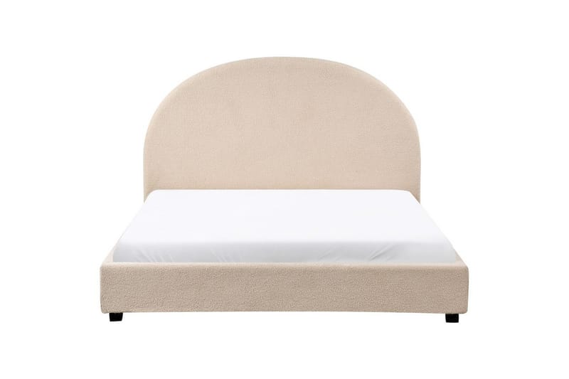 Säng med lamellram Vaucluse - Beige/Bouclé, 140x200 cm - Möbler - Sovrum - Sängram & sängstomme