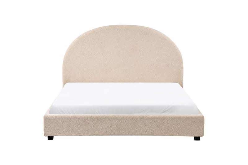 Säng med lamellram Vaucluse - Beige/Bouclé, 140x200 cm - Möbler - Sovrum - Sängram & sängstomme