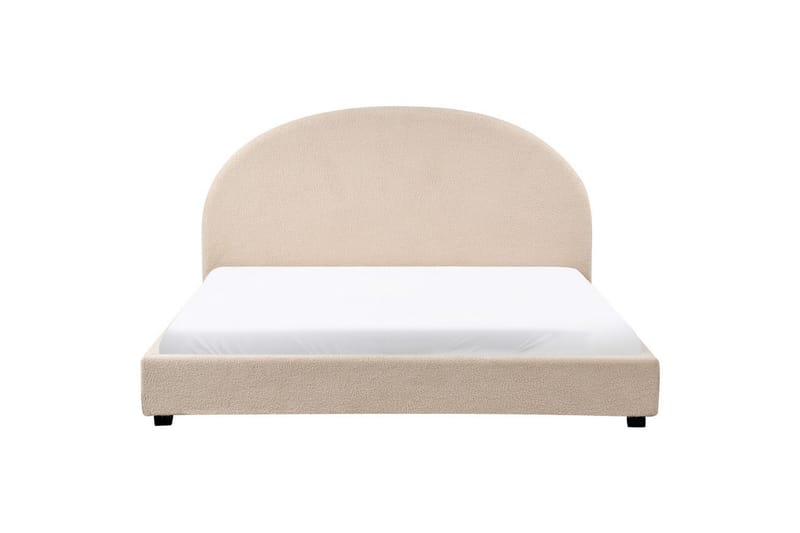 Säng med lamellram Vaucluse - Beige/Bouclé, 180x200 cm - Möbler - Sovrum - Sängram & sängstomme