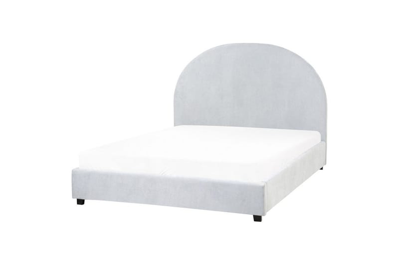 Säng med lamellram Vaucluse - Ljusblå/Polyester, 140x200 cm - Möbler - Sovrum - Sängram & sängstomme