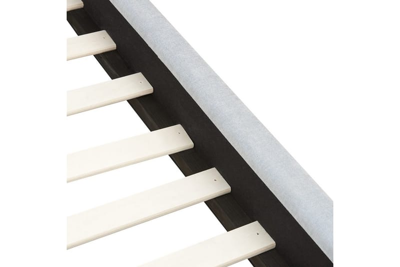 Säng med lamellram Vaucluse - Ljusblå/Polyester, 140x200 cm - Möbler - Sovrum - Sängram & sängstomme