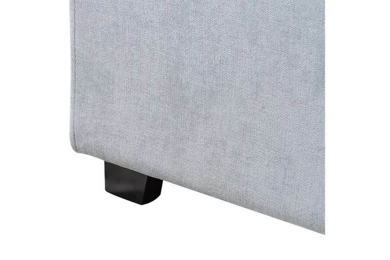 Säng med lamellram Vaucluse - Ljusblå/Polyester, 180x200 cm - Möbler - Sovrum - Sängram & sängstomme