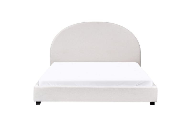 Säng med lamellram Vaucluse - Vit/Polyester, 160x200 cm - Möbler - Sovrum - Sängram & sängstomme