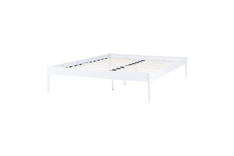 Säng med lamellram Vaurs, Vit, 160x200 cm