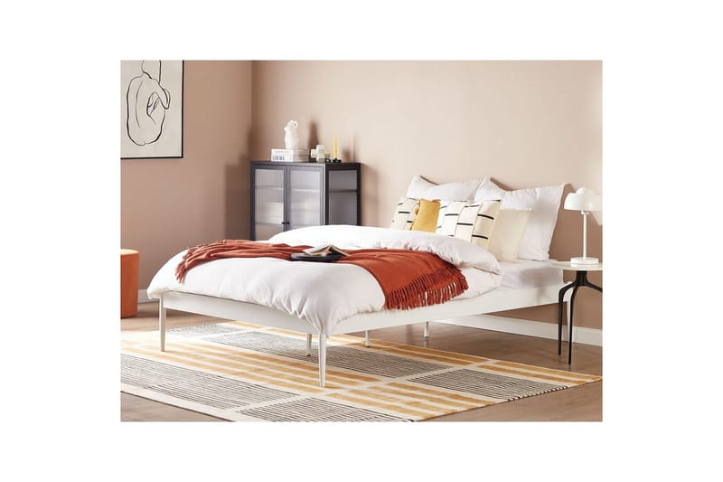 Säng med lamellram Vaurs - Vit, 160x200 cm - Möbler - Sovrum - Sängram & sängstomme